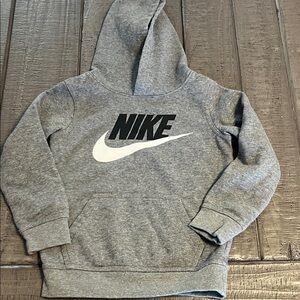 Nike Kids Heather Gray Hoodie Size 5